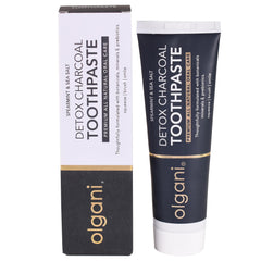 Detox Charcoal Day toothpaste packaging and ingredients