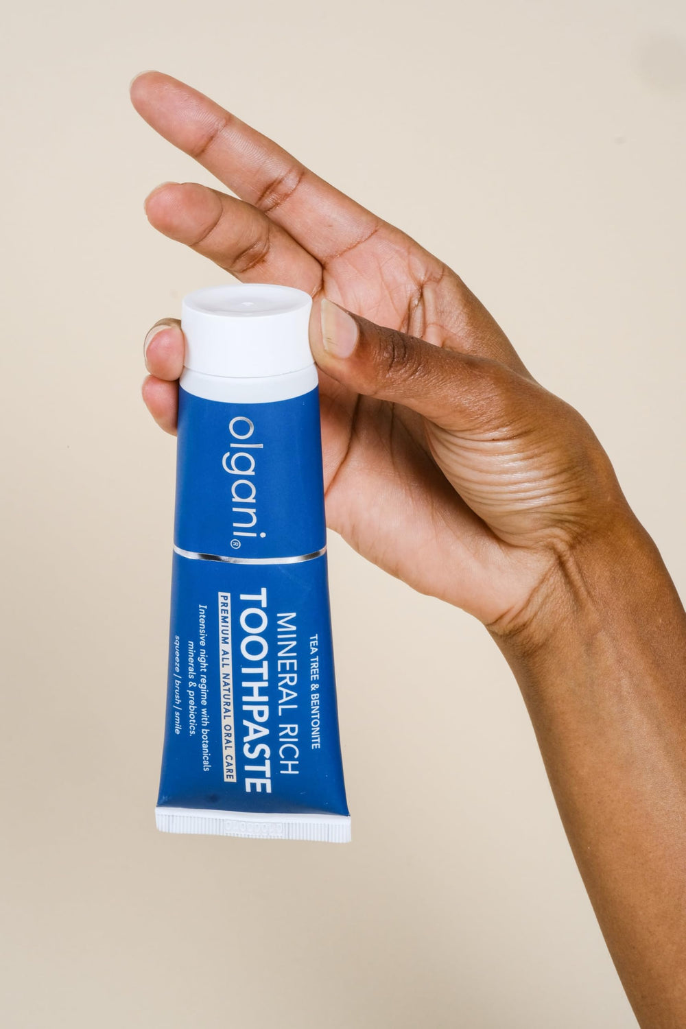 Inulin and Prebio+Care ingredients in OLGANI toothpaste