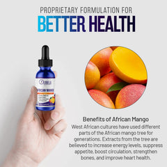 OLIBELA liquid drops label close-up highlighting vegan formula