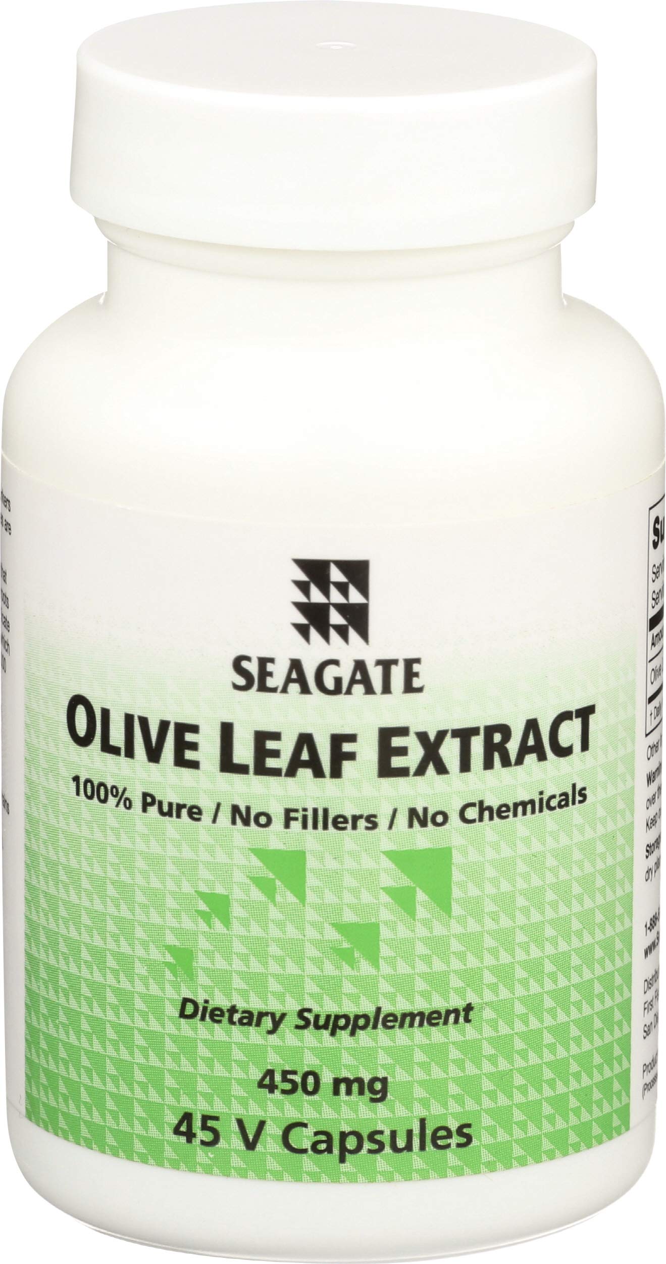 Seagate Olive Leaf Extract 450mg 45 capsules bottle