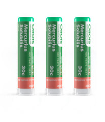 OLLOIS Mercurius Solubilis 30c organic pack of 3 with 80 pellets