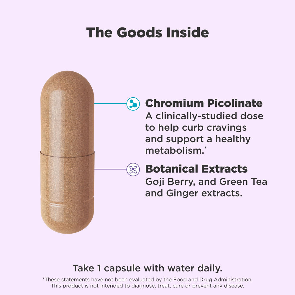 Chromium Picolinate ingredient in OLLY Combat Cravings
