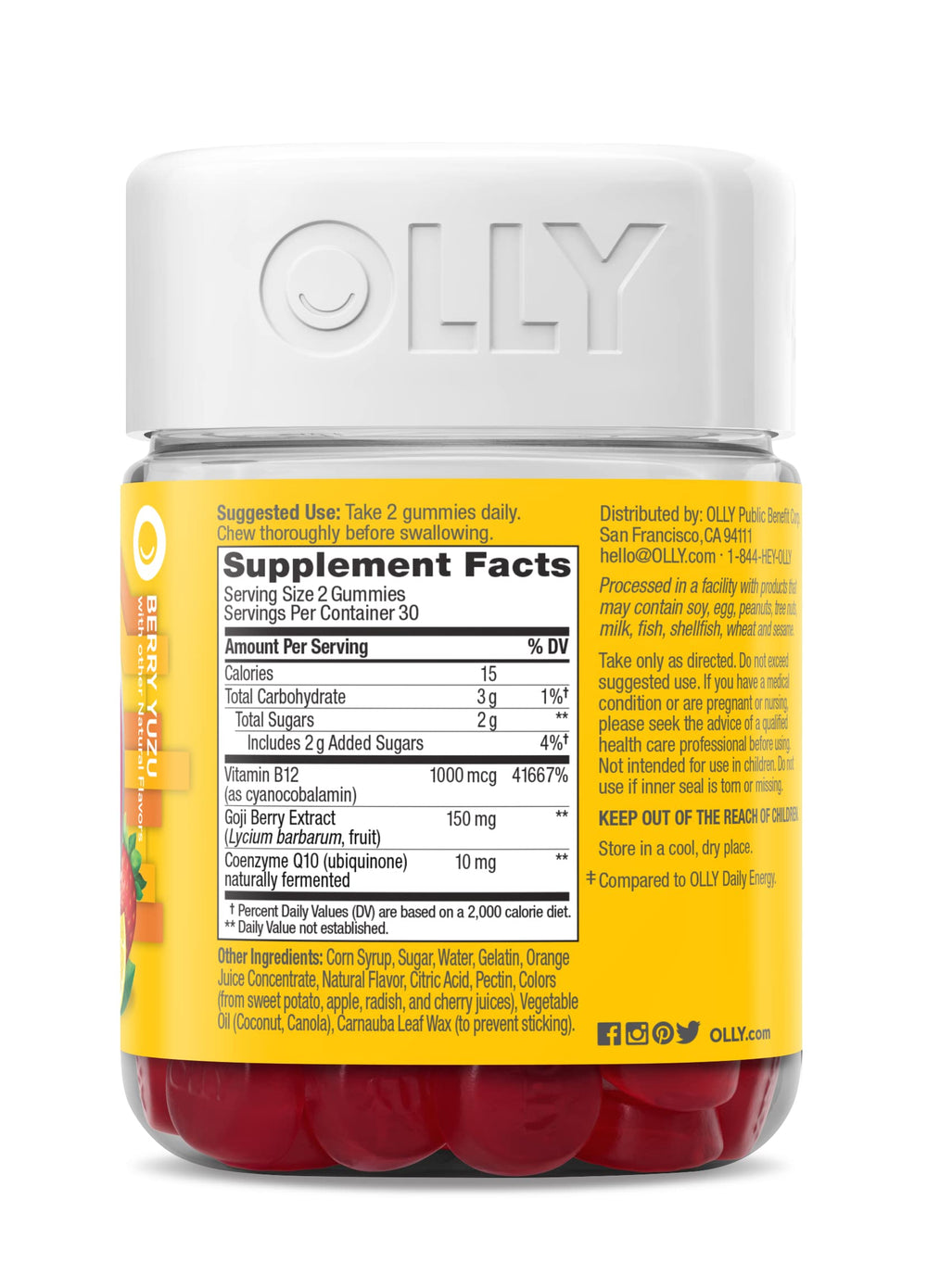 Serving gummies in Berry Yuzu flavor