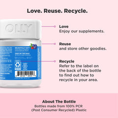 Plump Berry flavor image with blueberries and pomegranate