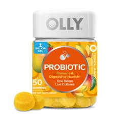 OLLY Probiotic Gummy Mango bottle front label
