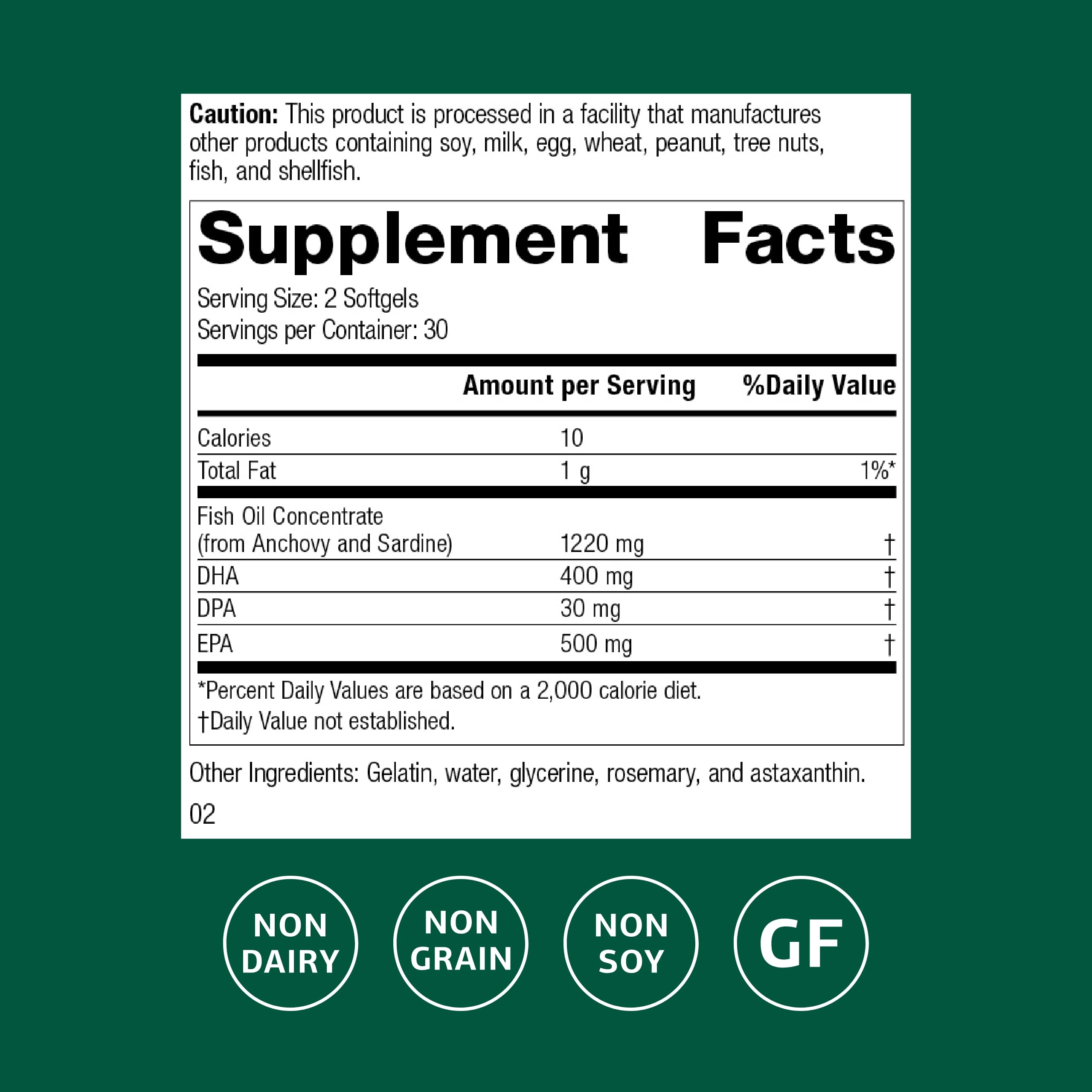 Close-up of Olprima EPA|DHA softgels