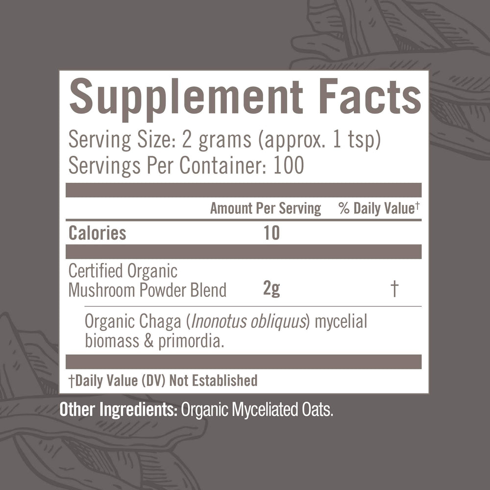 Label highlighting organic, non-GMO, gluten-free, vegan attributes