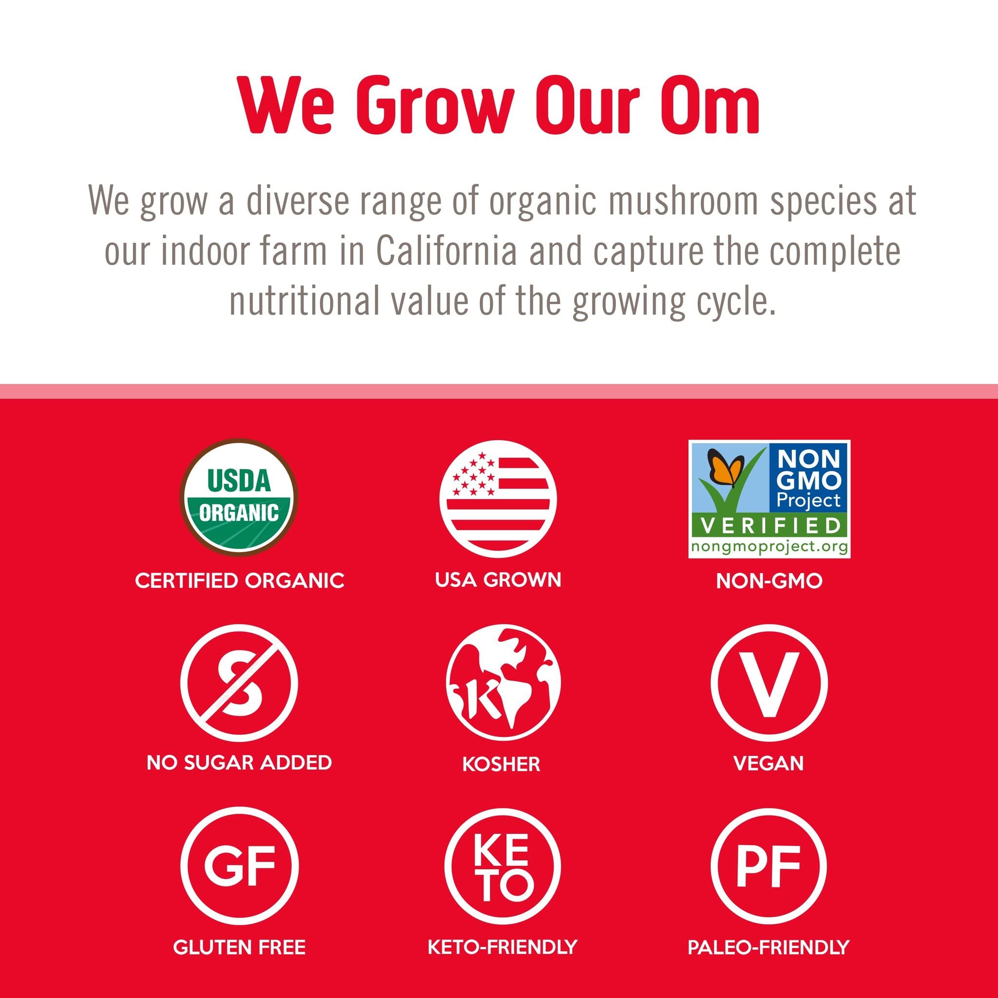 200g pouch of OM Mushroom Immune Superfood