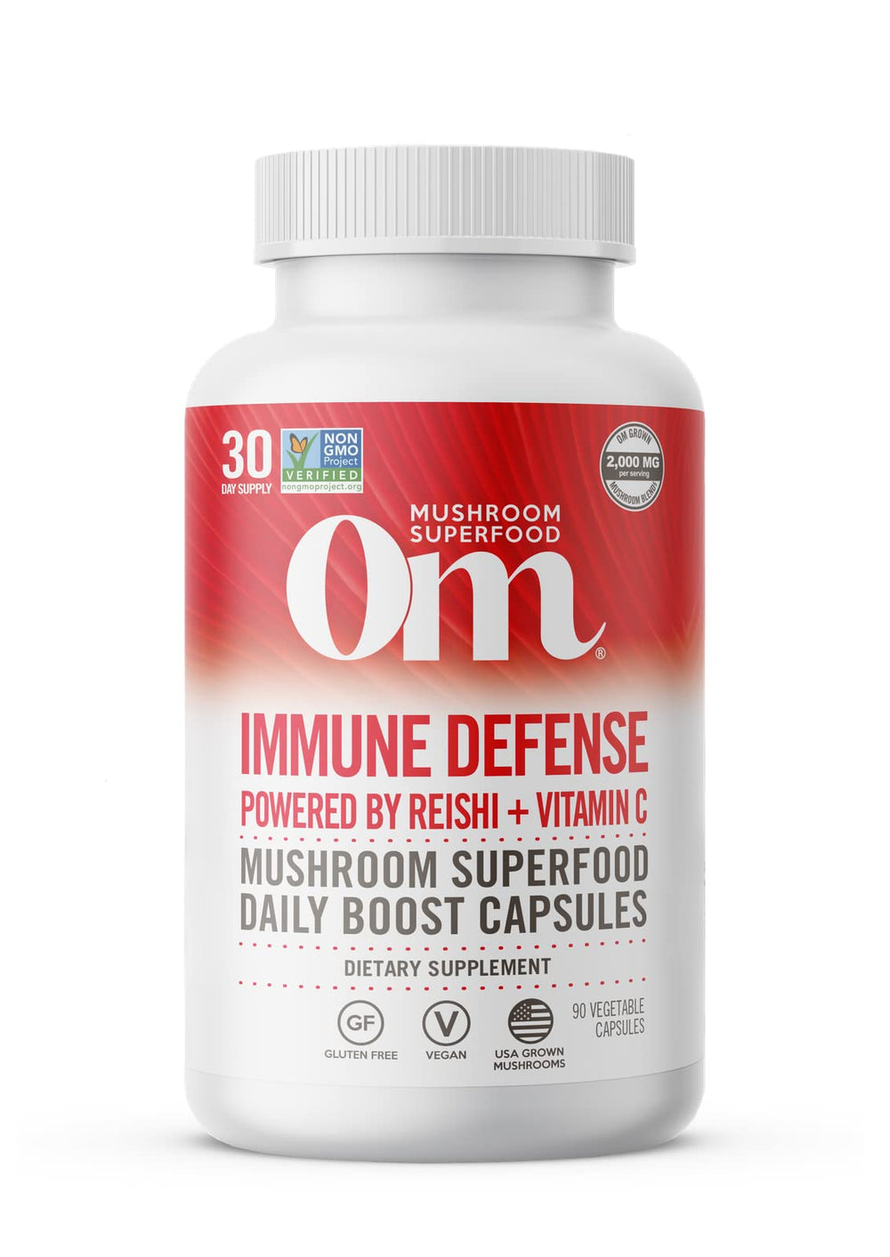 Hero image of Om Mushroom Immune Defense capsules