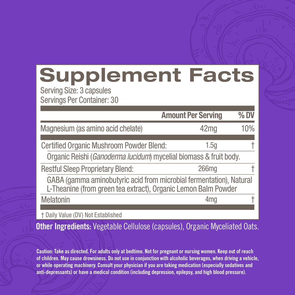 Capsule dosage and serving information