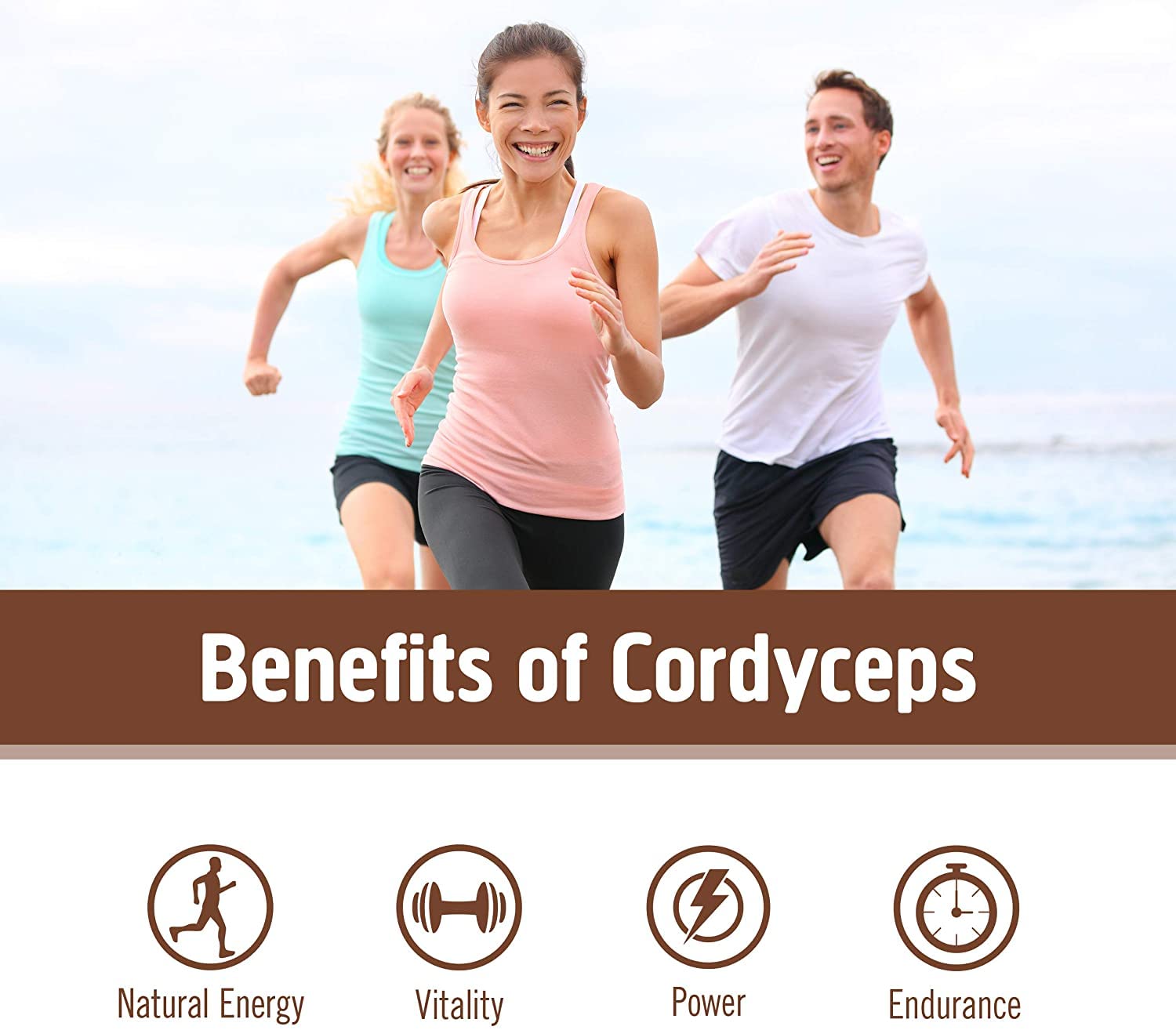 Package shot of OM MUSHROOM SUPERFOOD Cordyceps Capsules