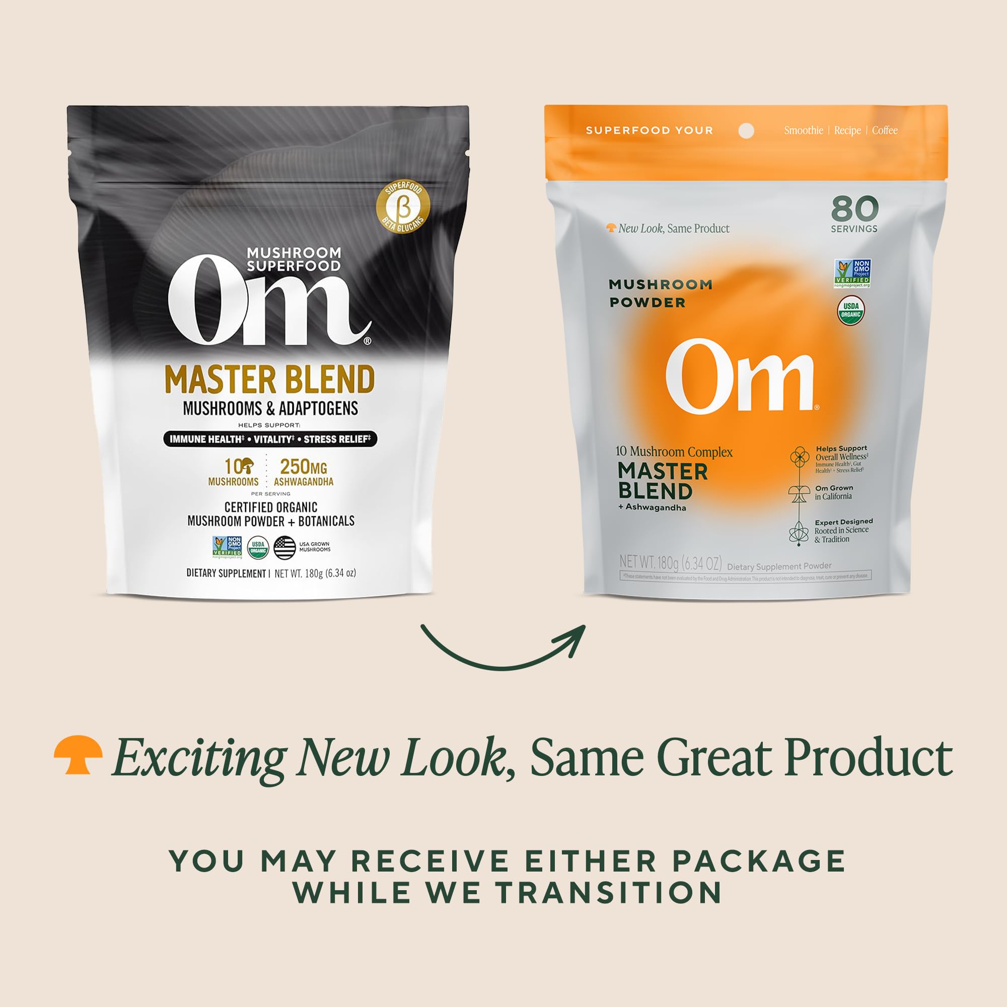 All-natural organic dietary supplement branding