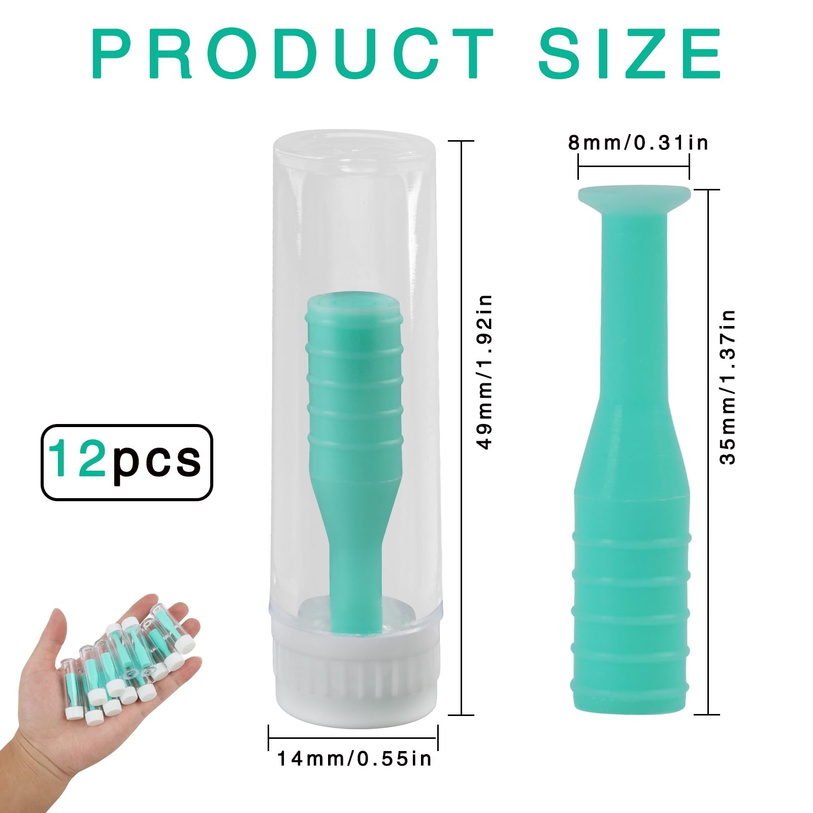 Soft contact lens applicator tip and ergonomic grip for beginners