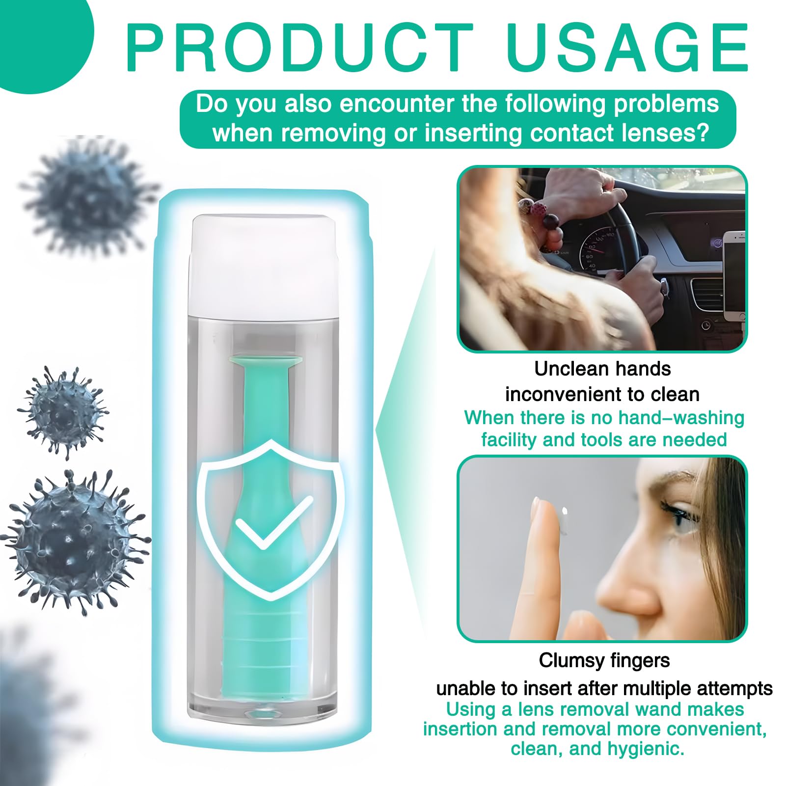 All-in-one kit suitable for disposable, toric, and colored lenses