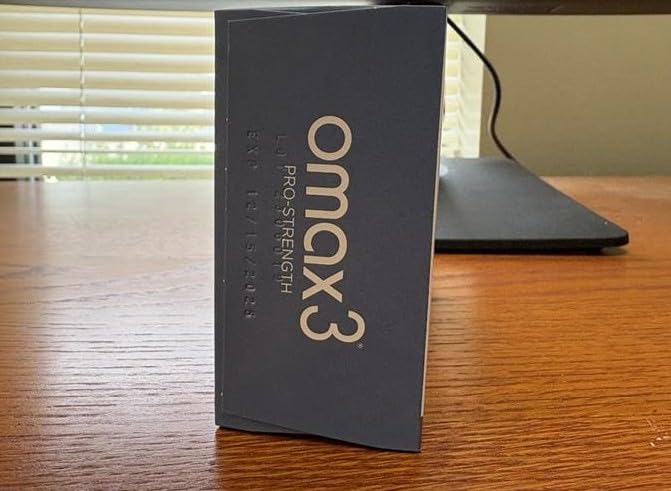 Omax3 Omega-3 certificate image