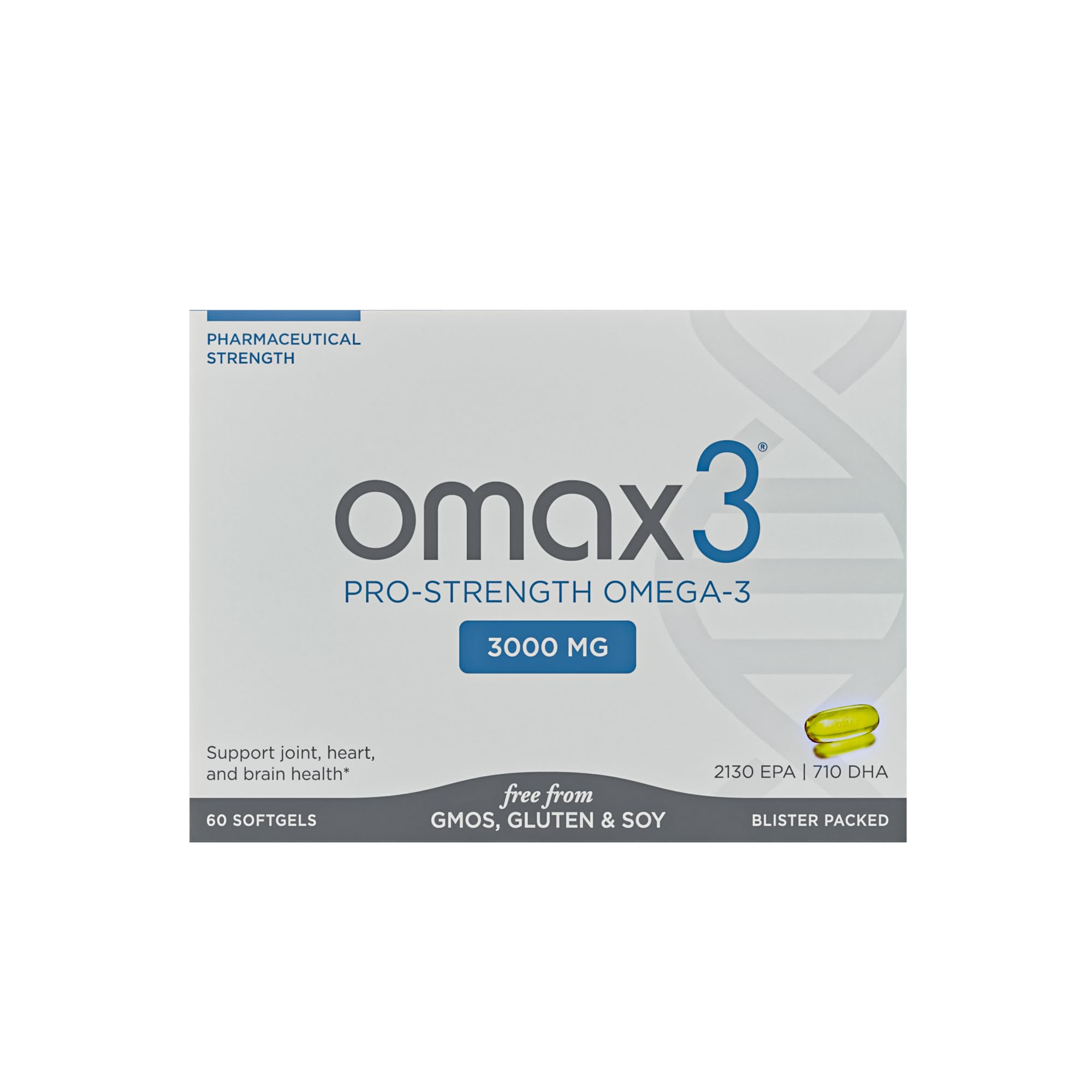 Omax3 Omega-3 front label and bottle