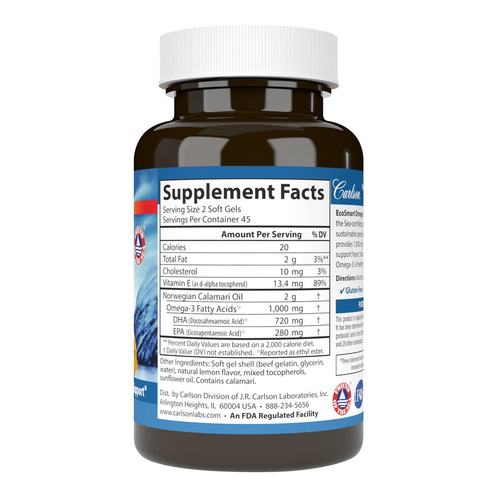 Illustration showing 1000 mg omega-3 per serving