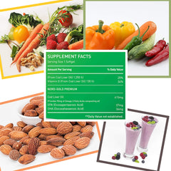 Illustration of EPA and DHA from cod liver oil