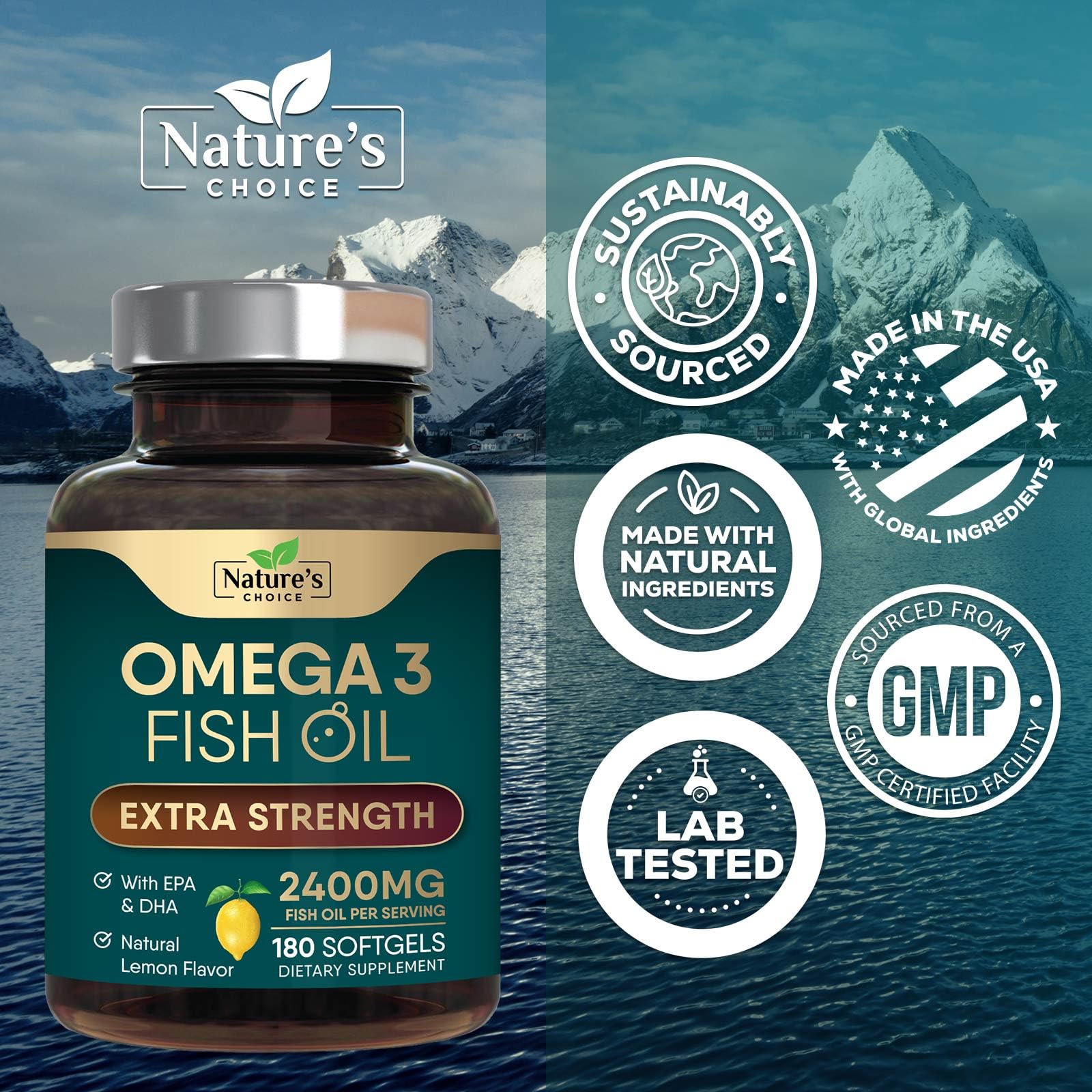 Close-up of EPA and DHA softgels for omega-3 fish oil