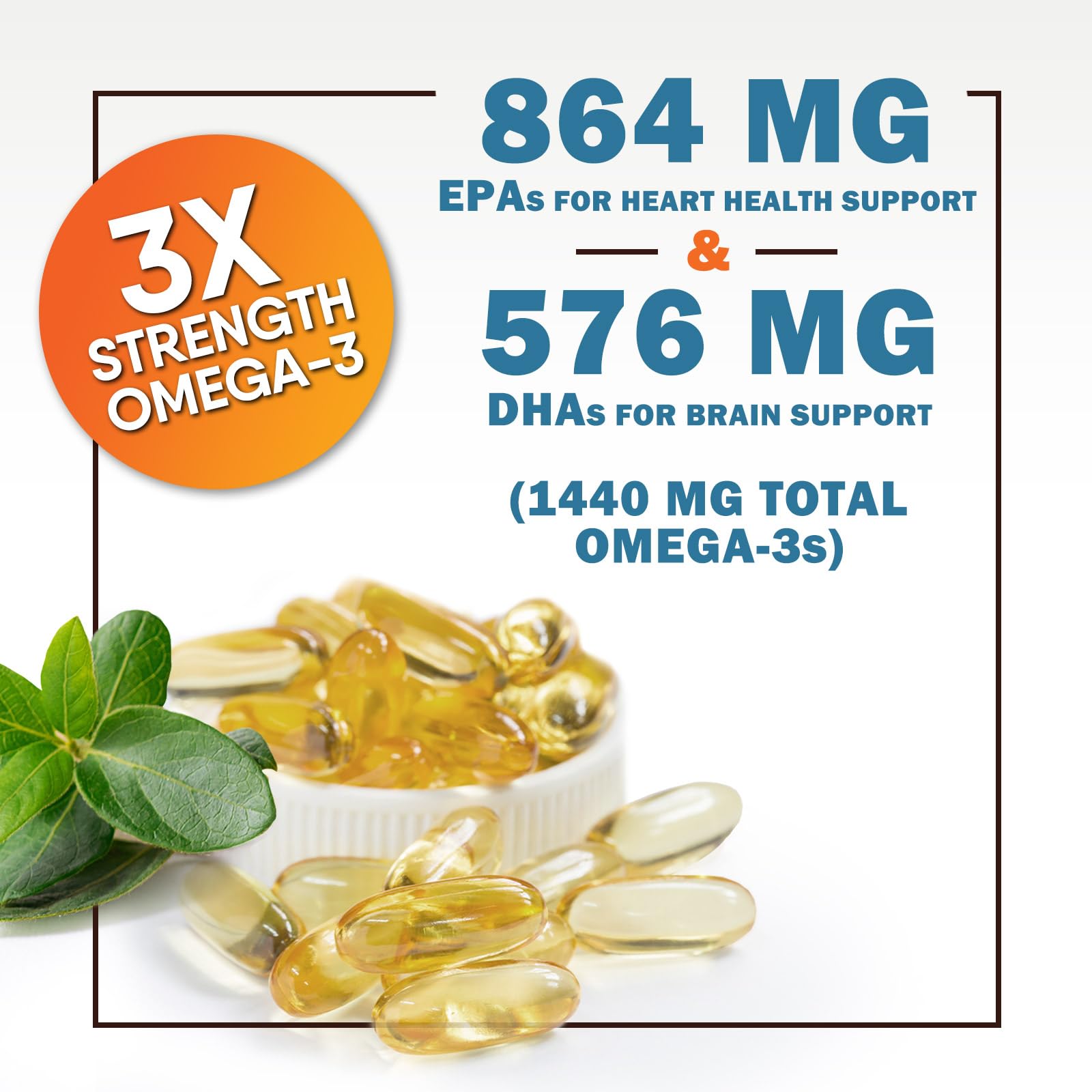 Burpless lemon-flavored omega-3 softgels