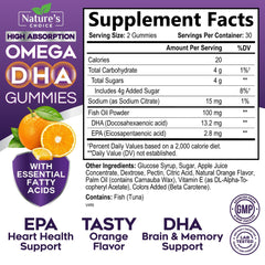 Orange-flavored Omega-3 gummies in packaging