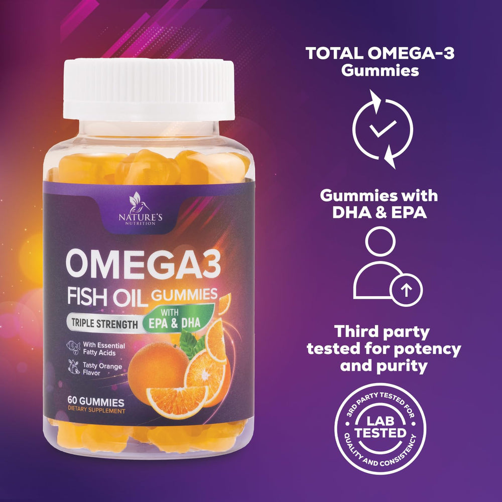 Third-party tested omega-3 gummies for purity