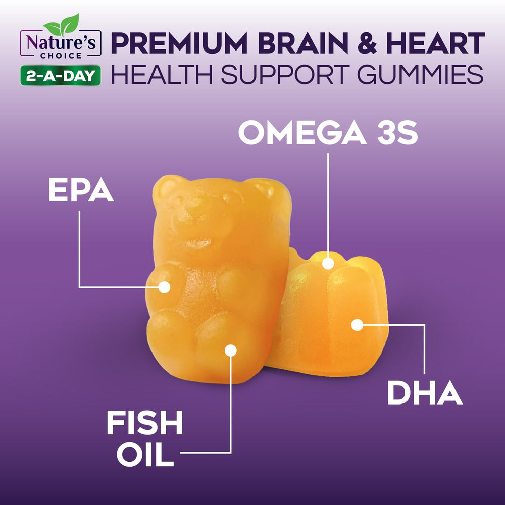 DHA and EPA illustration from Omega-3 gummies