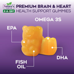 DHA and EPA illustration from Omega-3 gummies