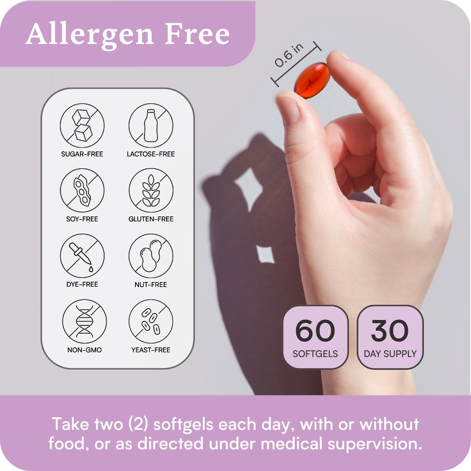 LYSOVETA LPC-EPA DHA capsules close-up with label