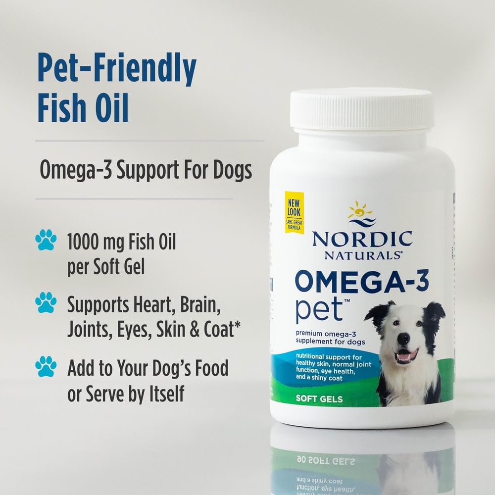 Heart health icon representing dog omega-3 benefits