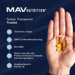 Close-up of lemon-flavored omega-3 women’s softgels