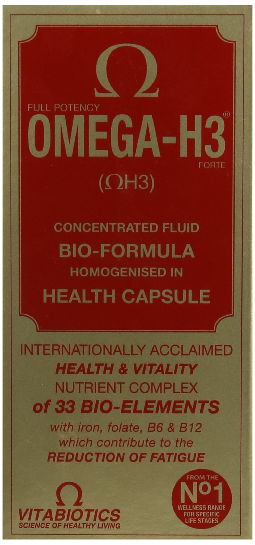 Omega-H3 Multivitamin Mineral bottle front view