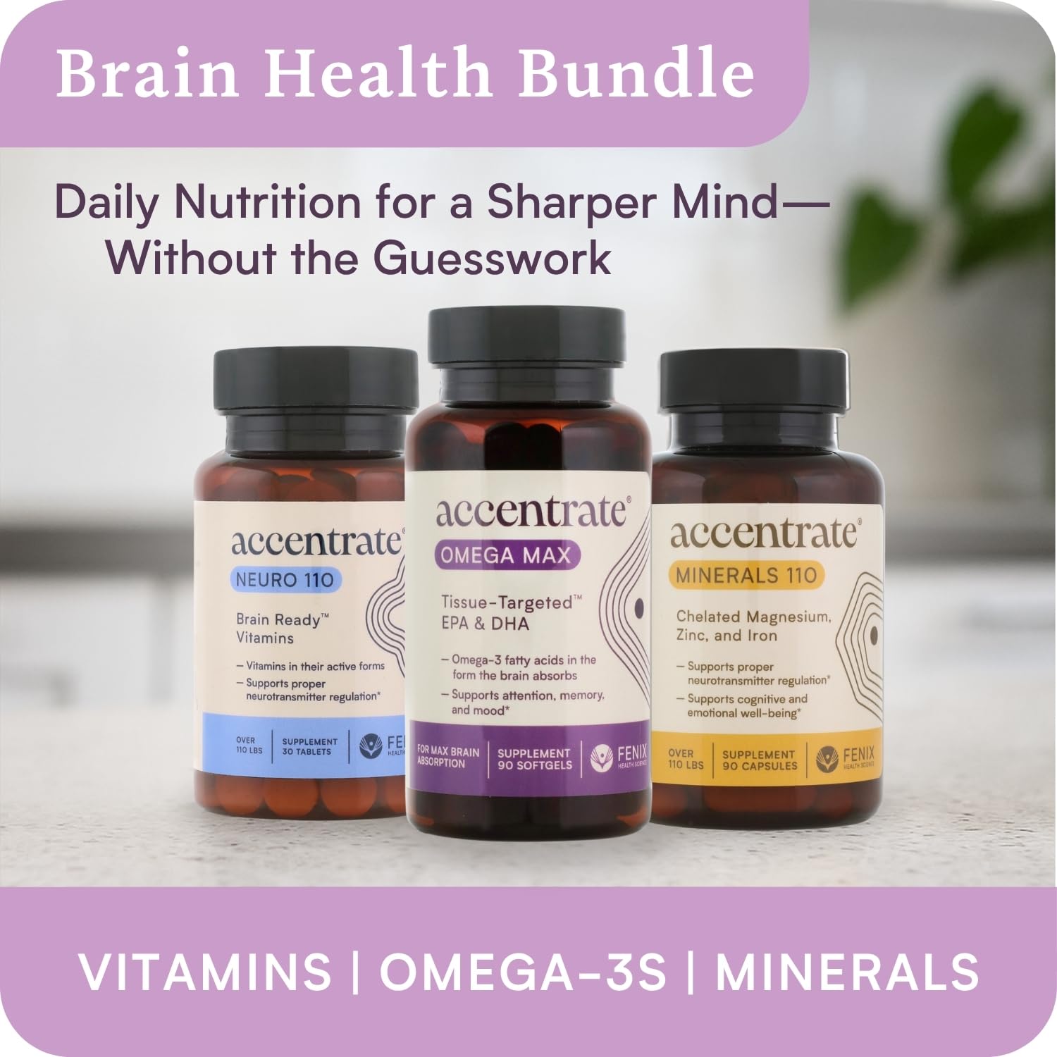 Ingredient panel for Omega Max with LYSOVETA LPC