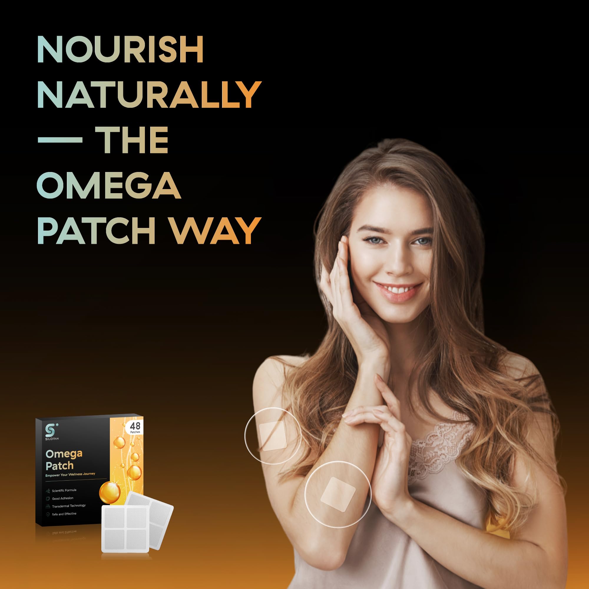 Patch applied to skin for transdermal delivery