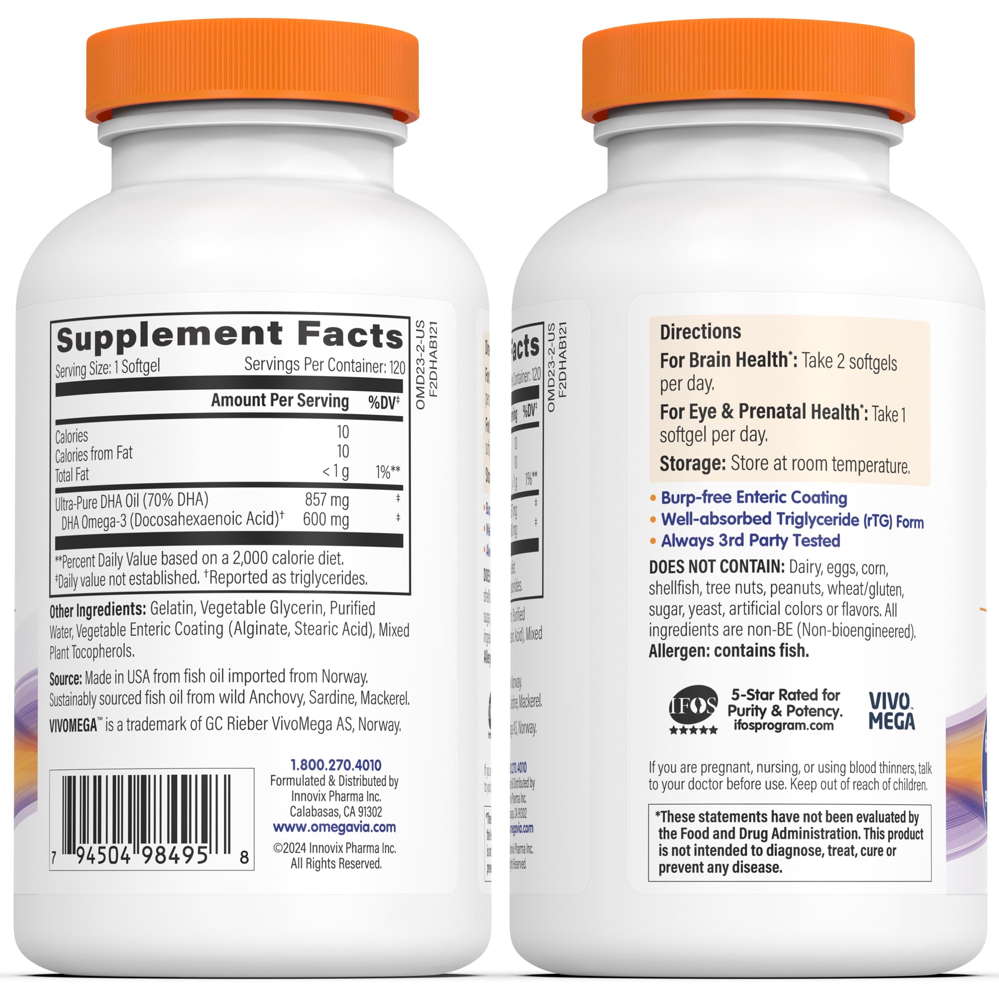 IFOS tested purification process for OmegaVia DHA