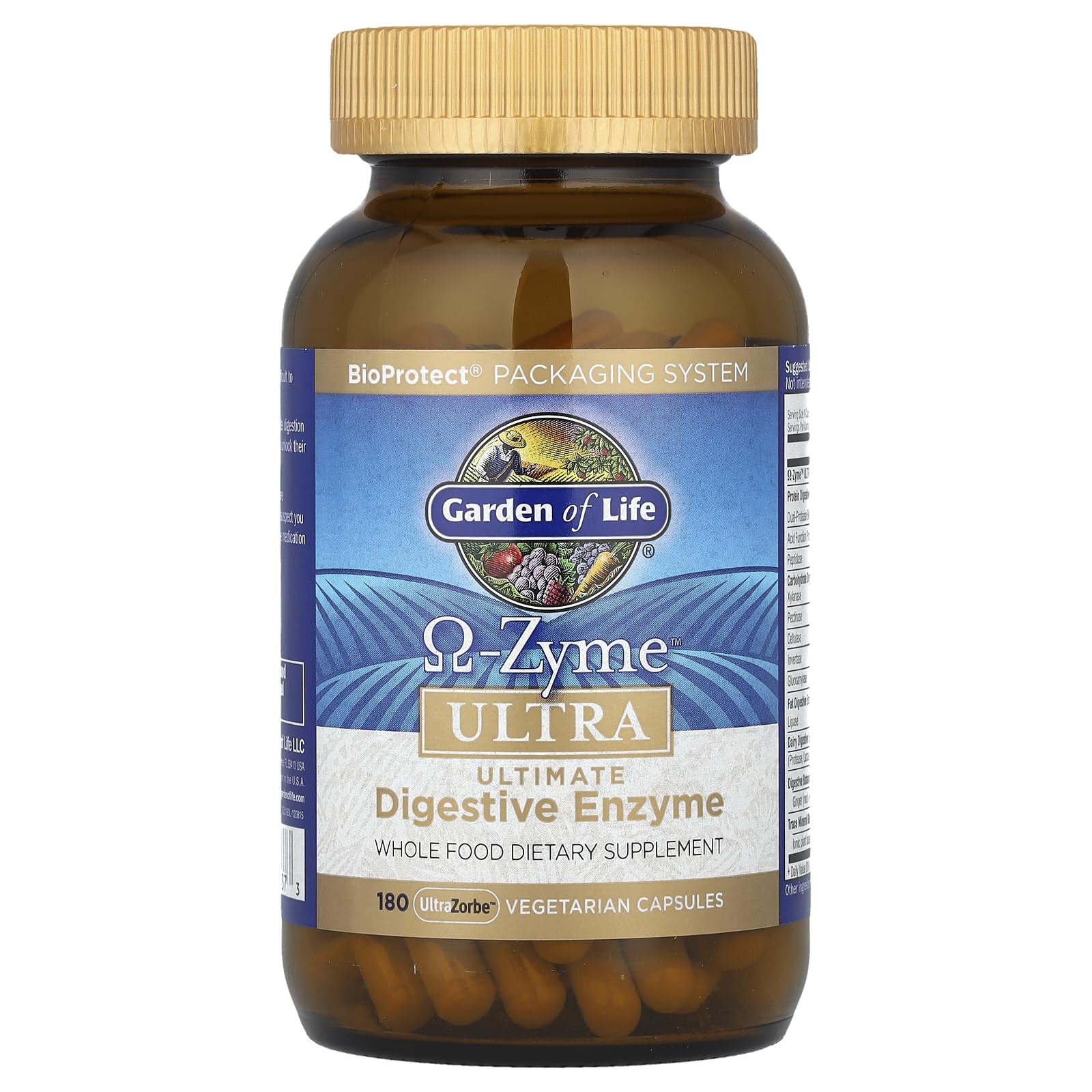 Gluten-free and dairy-free digestive enzyme supplement
