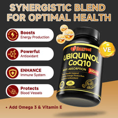 Omega-3 per softgel with CoQ10 benefits