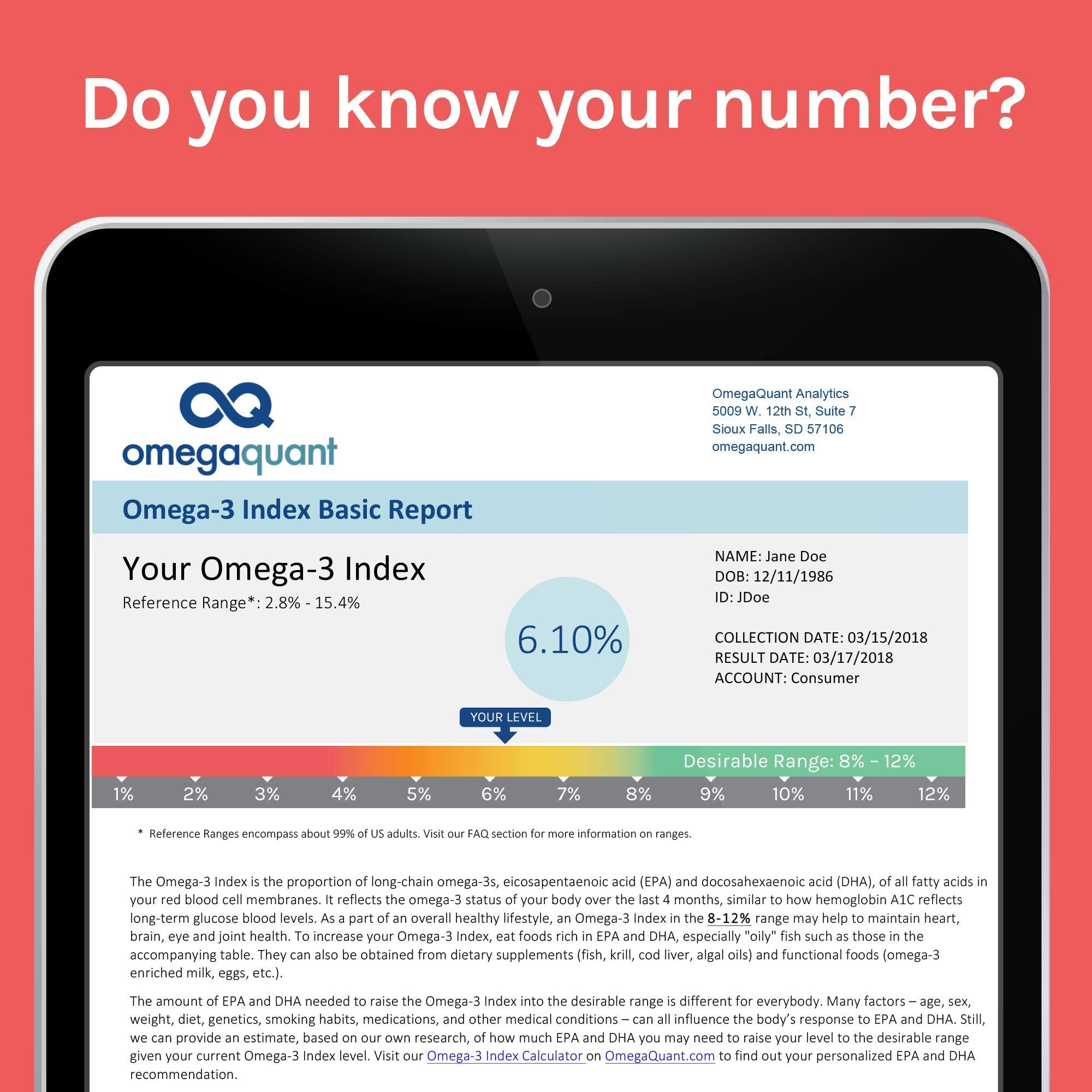Samples processed in a central CLIA-certified laboratory