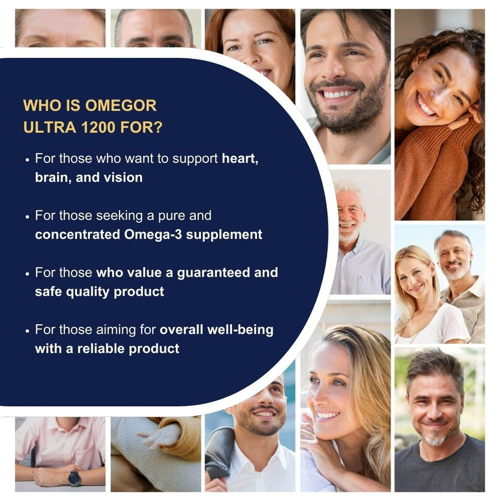 Omega-3 EPA and DHA breakdown in OMEGOR