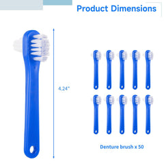 Close-up of dual-sided bristles for precise cleaning