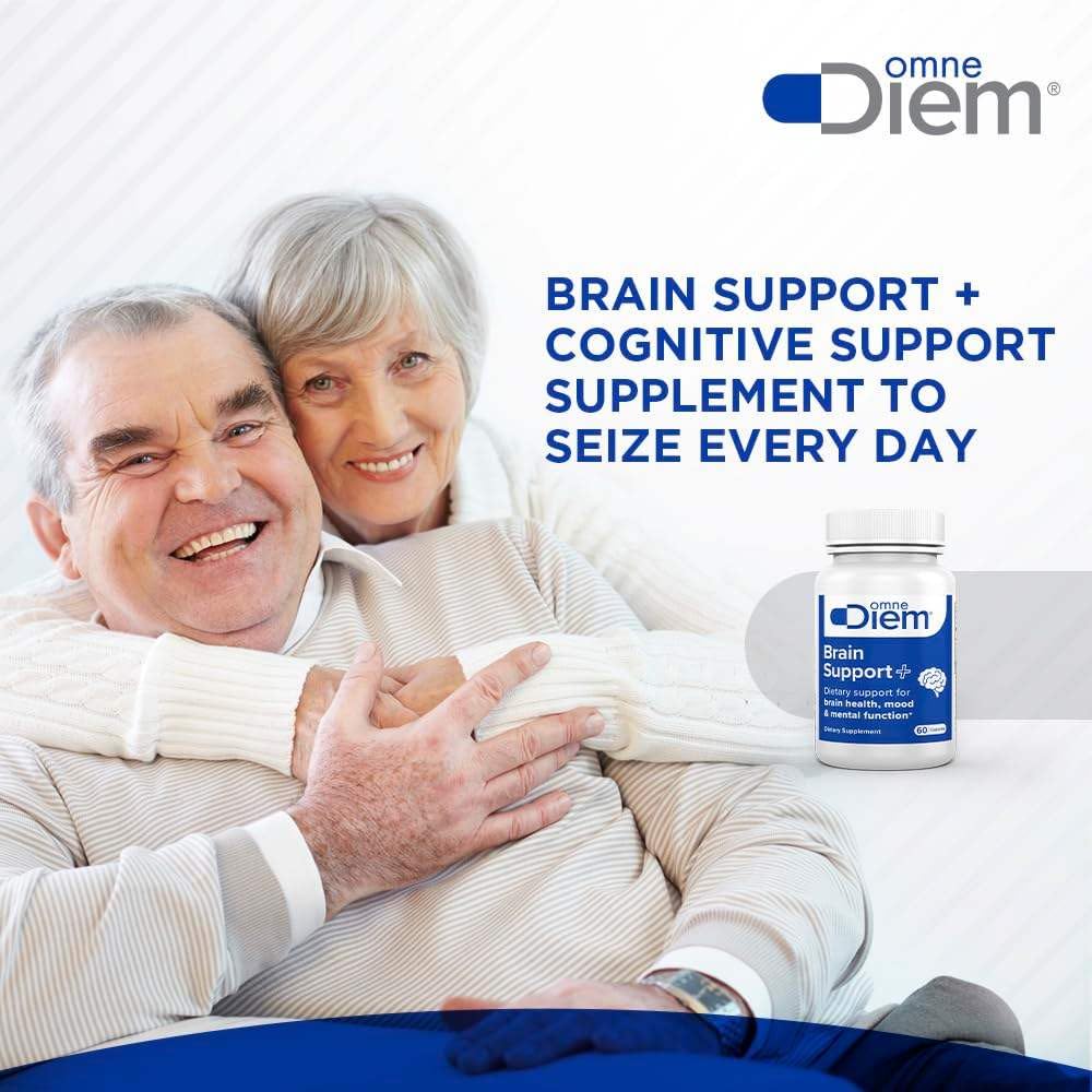 Close-up of Omne Diem Brain Support capsules
