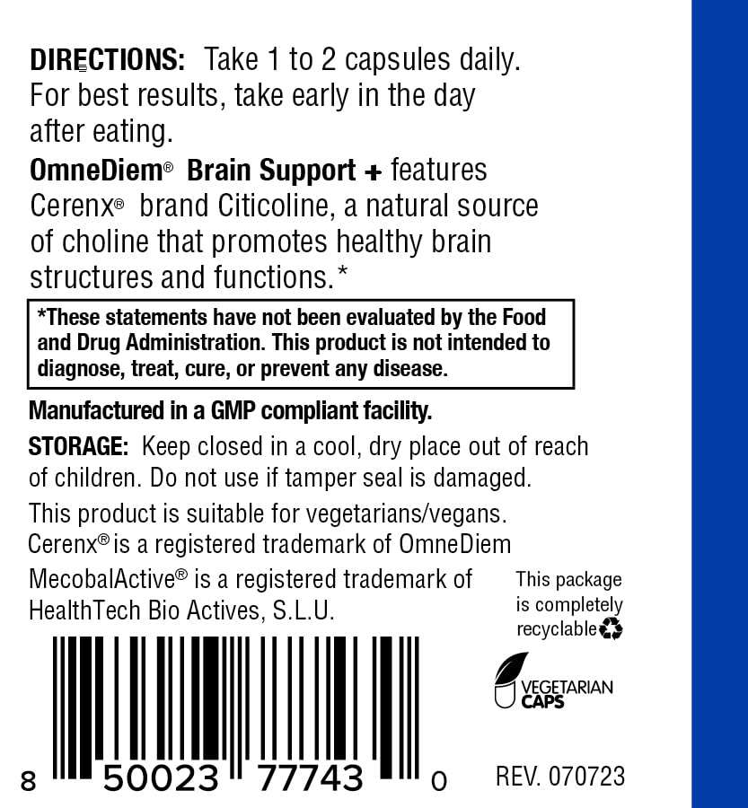 Mood and focus improvement concept for brain health