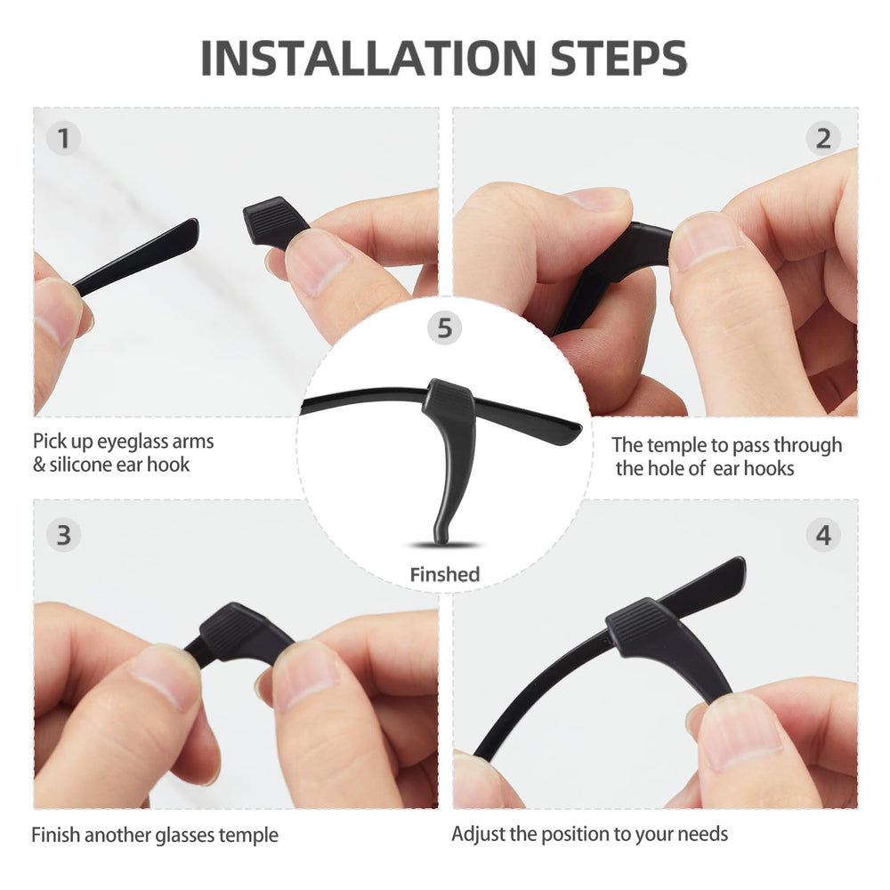 Soft silicone material of eyeglass holder