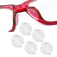 Omnful eyeglass nose pads 2.0mm thickness in clear color