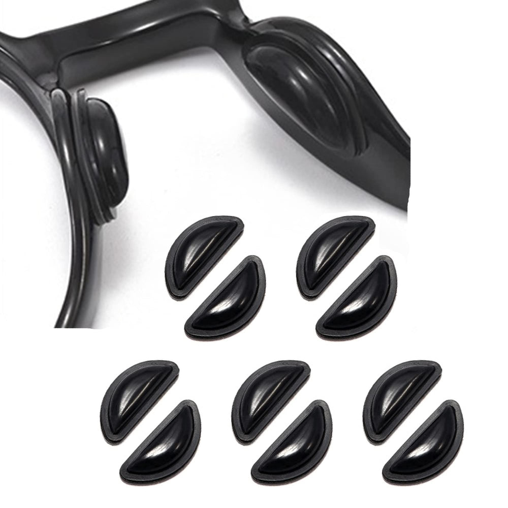 Omnful 3.5mm black adhesive nose pads set of 5 - front view