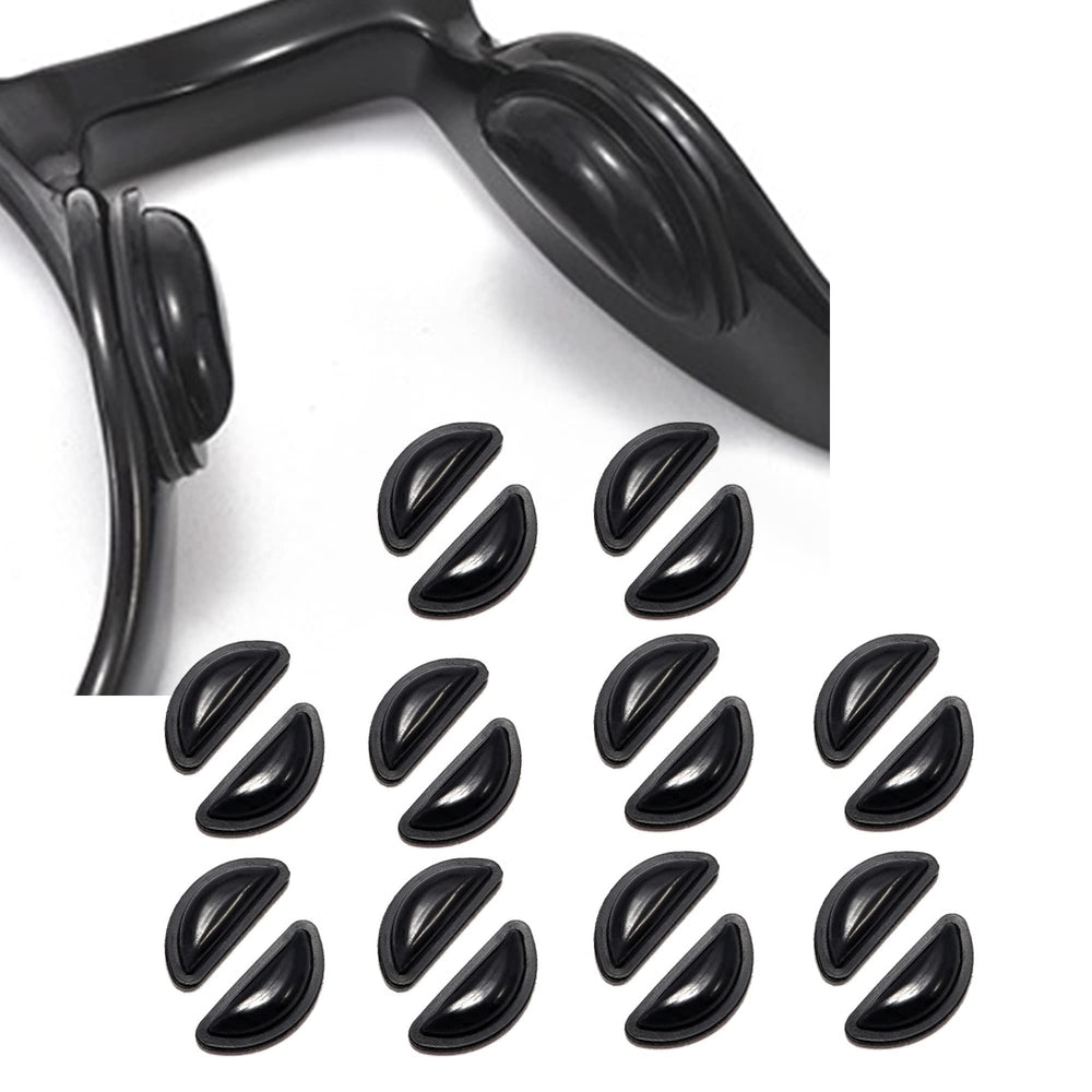 Close-up of Omnful 3.5mm adhesive black silicone nose pads