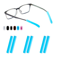 Omnful glasses ear cushions triple blue pack on white background