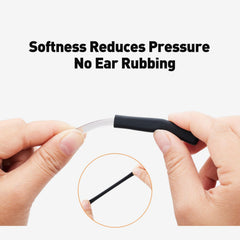 Anti-slip temple tips keeping glasses in place