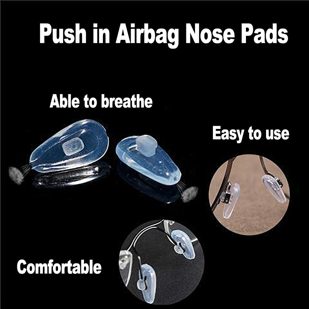 Included storage box and cleaning cloth with nose pads