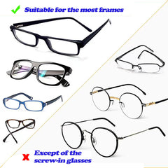 Glasses with Omnful nose pads installed for anti-slip fit